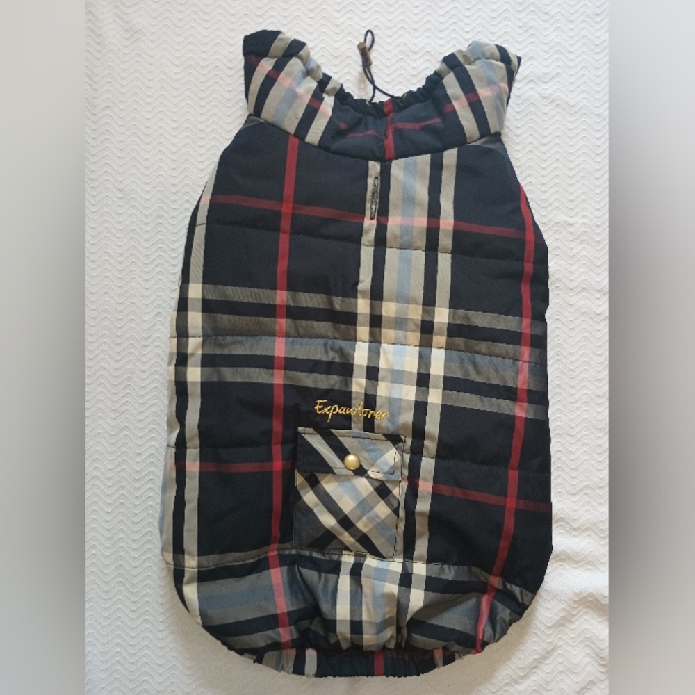 Expawlorer Plaid Dog Coat
